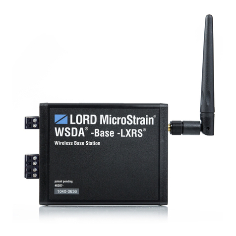 Lord MicroStrain WSDA-Base-104-LXRS user manual