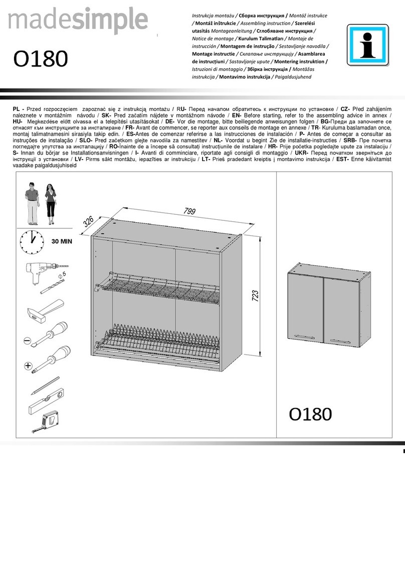 MADESIMPLE O180 Assembling Instruction MADESIMPLE O180 Assembling Instruction