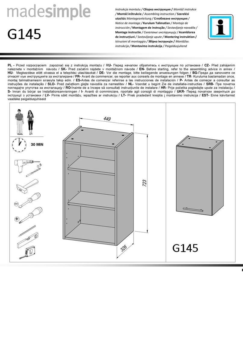 MADESIMPLE G145 Assembling Instruction MADESIMPLE G145 Assembling Instruction