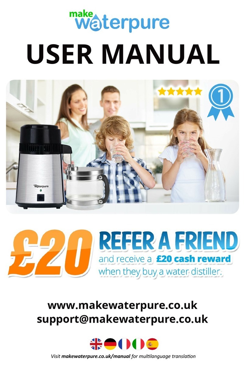Make Water Pure Water Distiller Series user manual