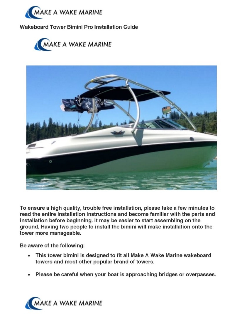 MAKE A WAKE MARINE Bimini Pro installation guide