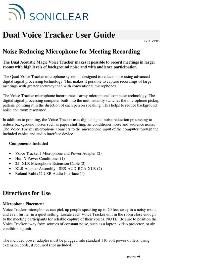 Soniclear VT1D user guide