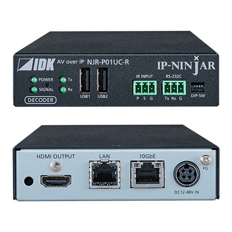 IDK NJR-P01U Series user guide