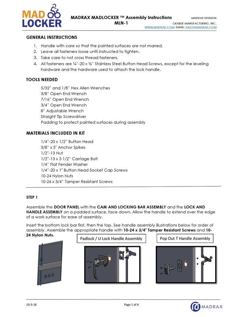 MADRAX MADLOCKER MLN-1 Assembly instructions MADRAX MADLOCKER MLN-1 Assembly instructions