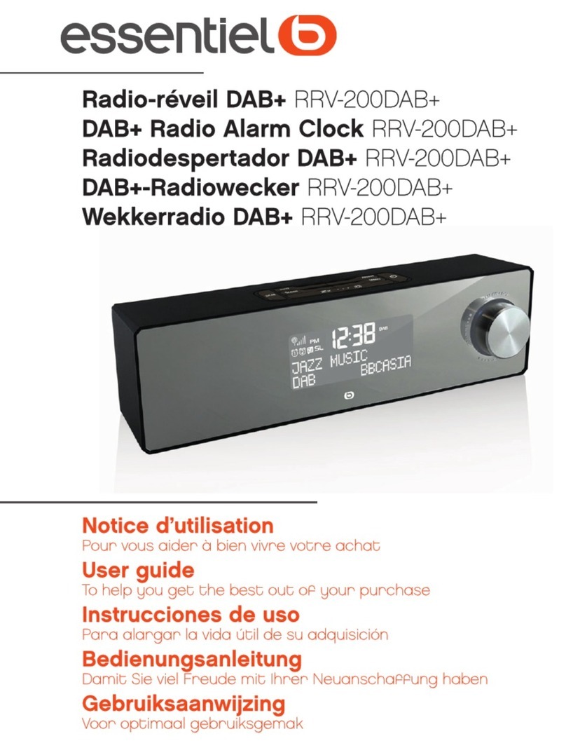 essentiel b RRV-200DAB+ user guide