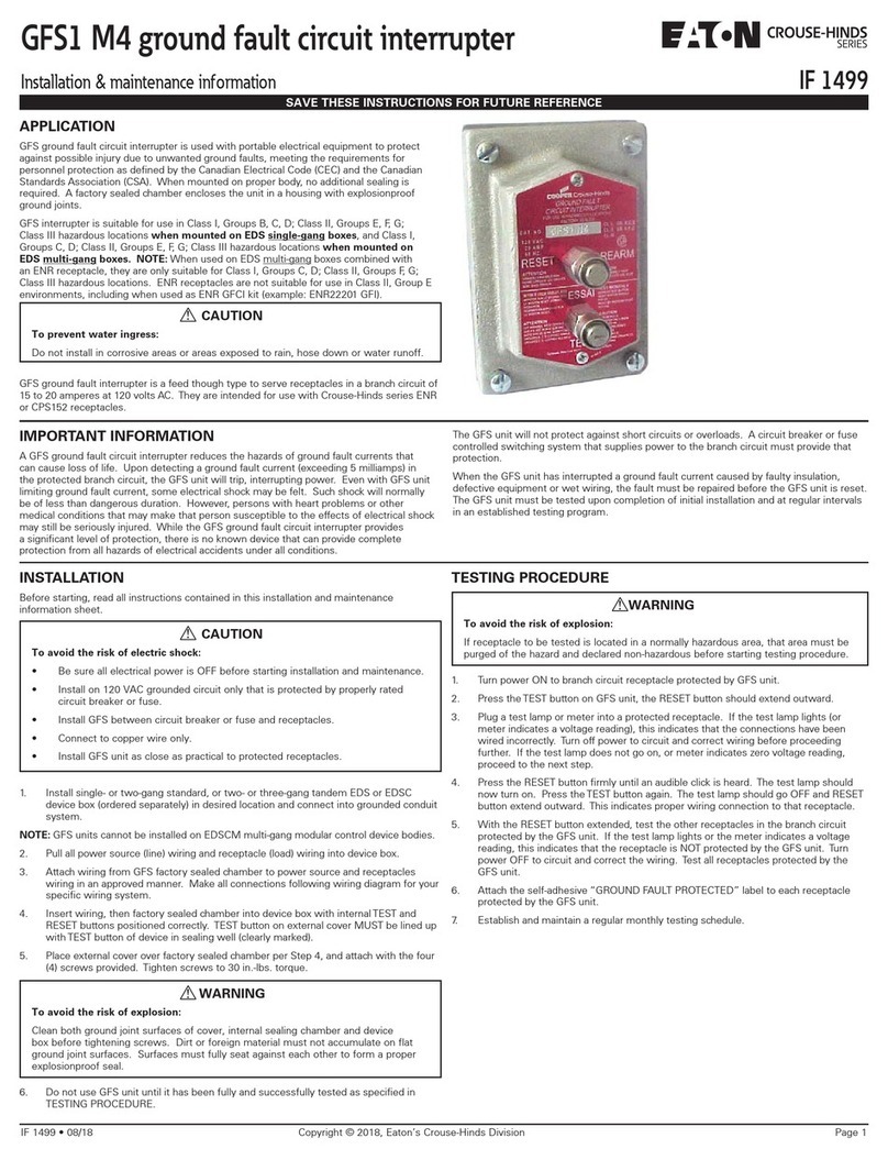 Eaton Crouse-hinds series Setup guide