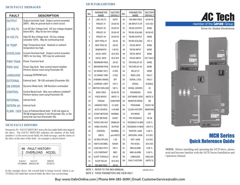 Lenze AC Tech MCH Series User manual