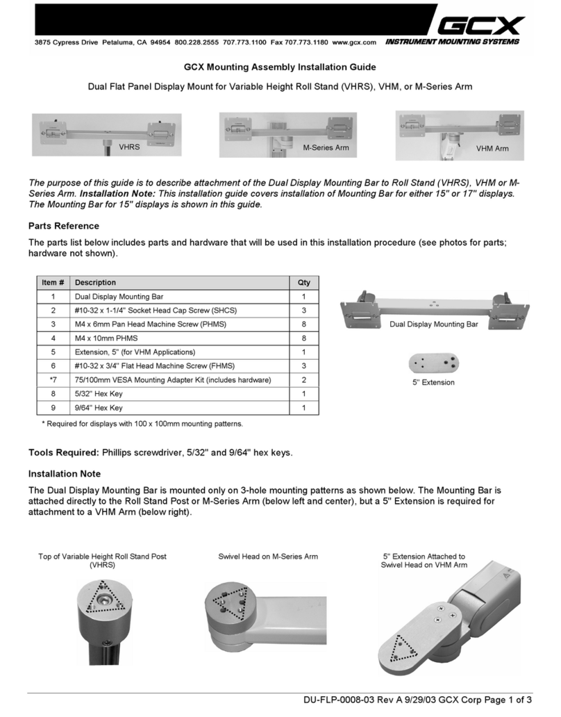 GCX M Series User manual