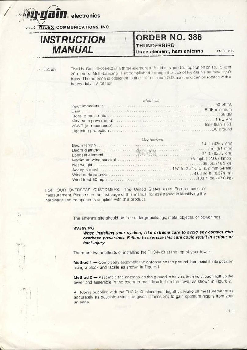Hy-Gain TH3-MK3 Thunderbird instruction manual