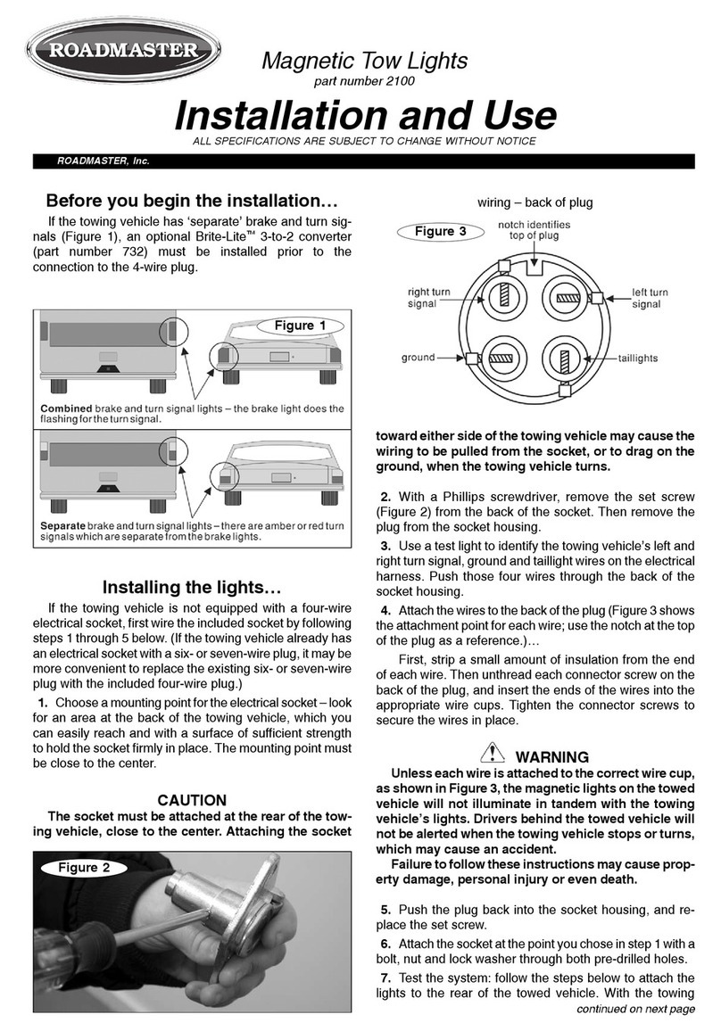 Roadmaster 2100 Quick start guide