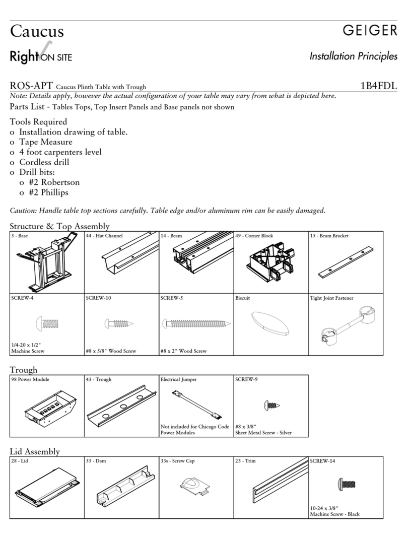 GEIGER Caucus ROS-APT Installation principles GEIGER Caucus ROS-APT Installation principles