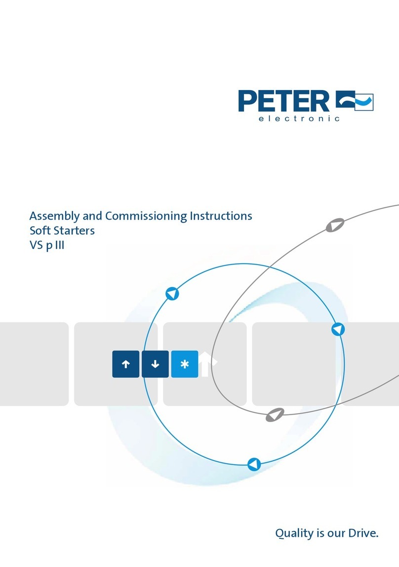 Peter electronic VersiStart p III Series Assembly and commissioning instructions