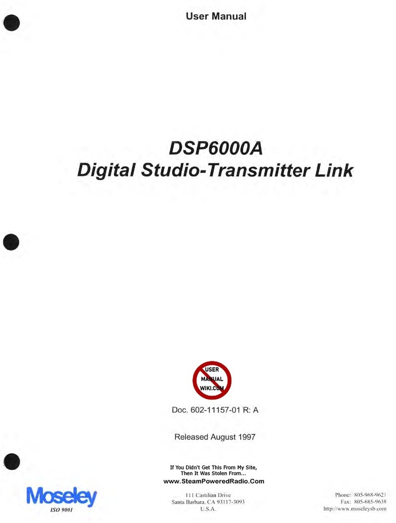 Moseley DSP6000A user manual