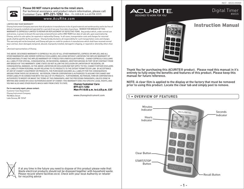 ACU-RITE 00535 instruction manual