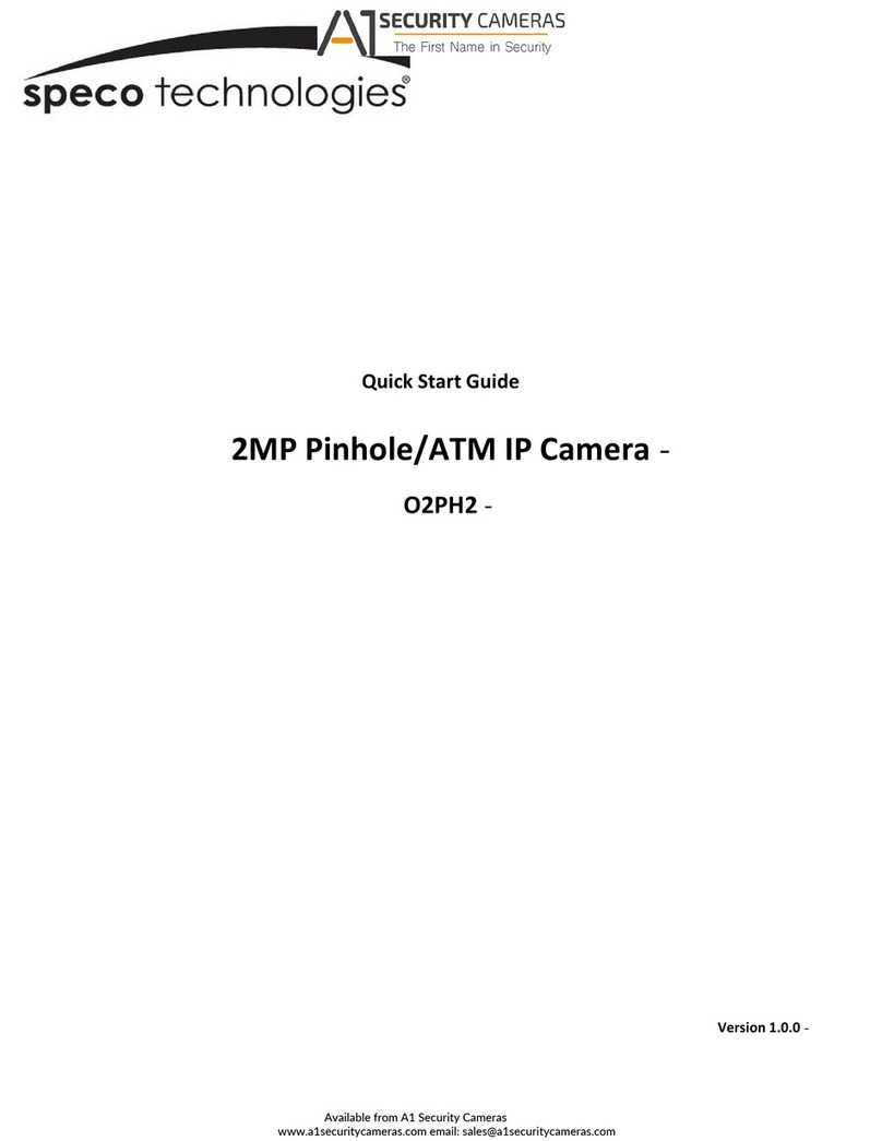 A1 Security Cameras speco O2PH2 quick start guide