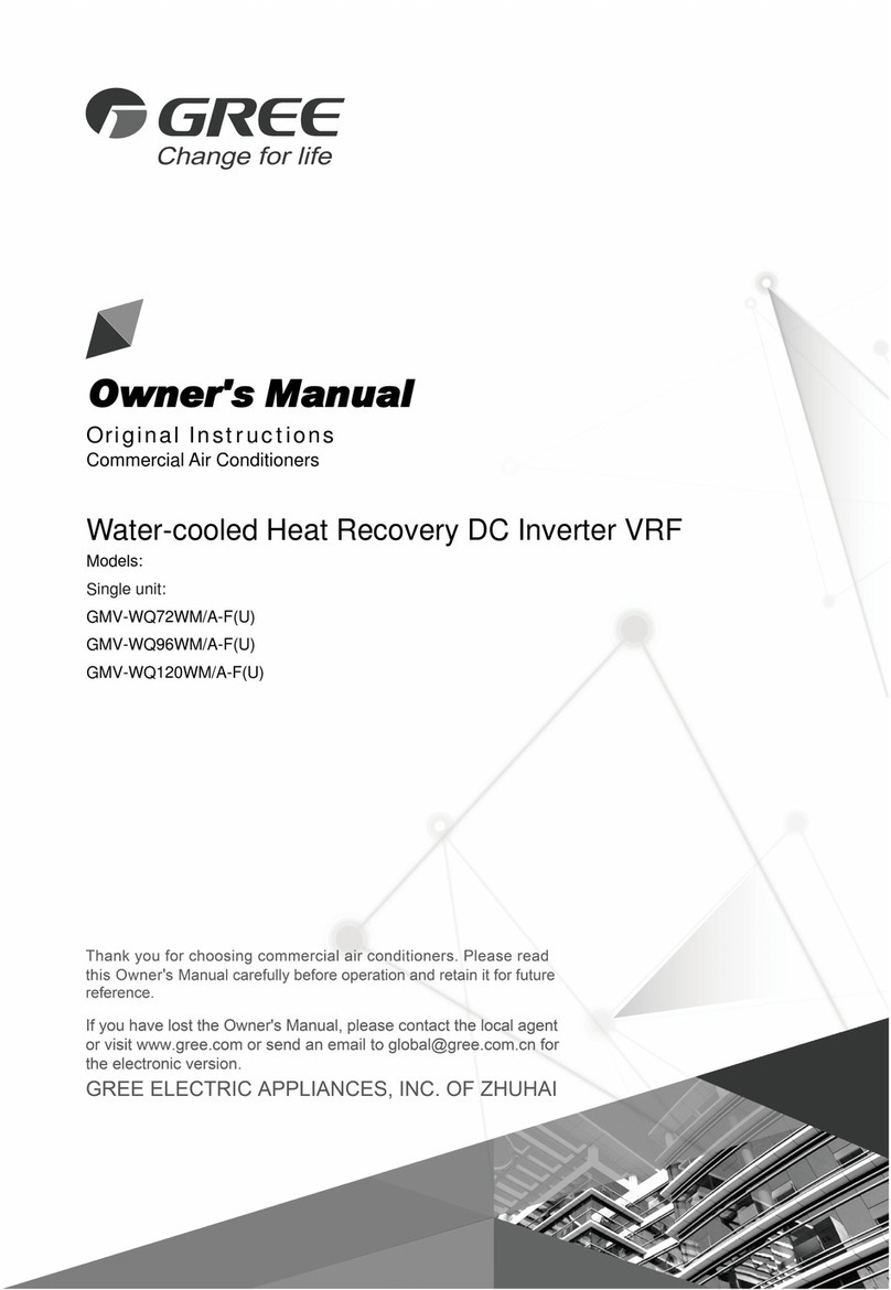 Gree GMV-WQ72WM/A-F User manual Gree GMV-WQ72WM/A-F User manual