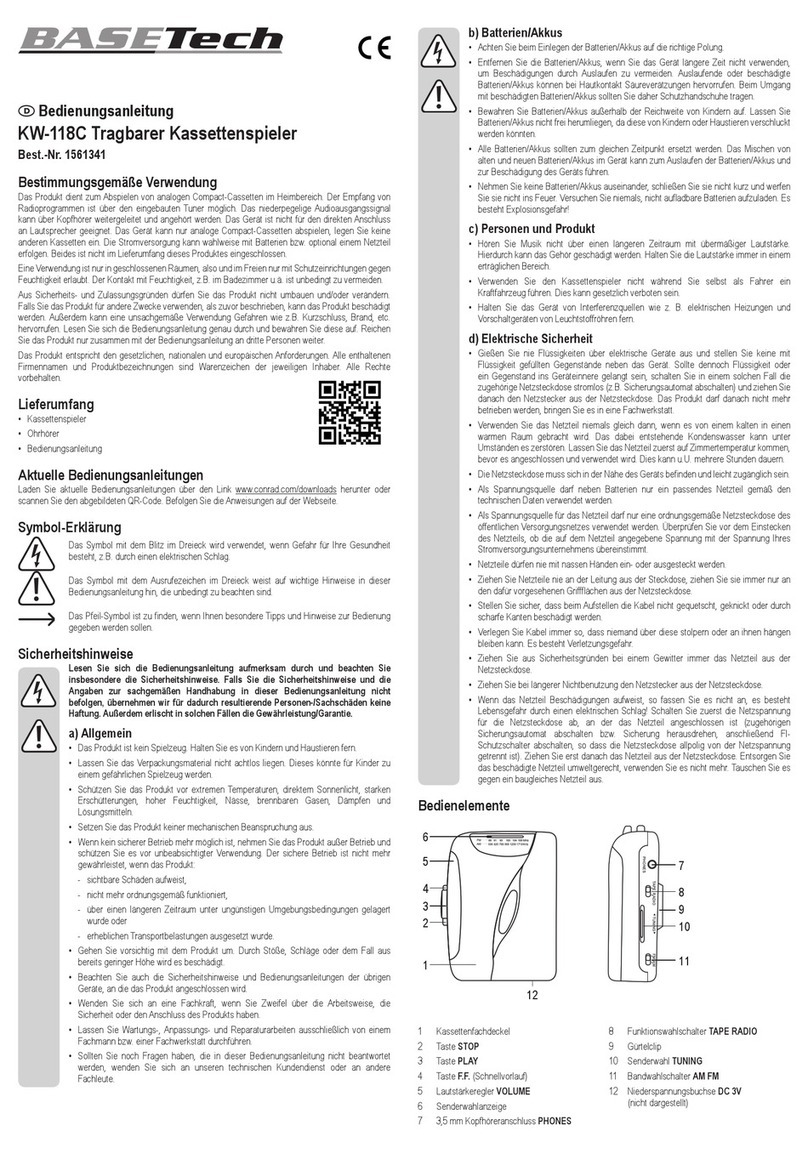 BASETech KW-118C User manual