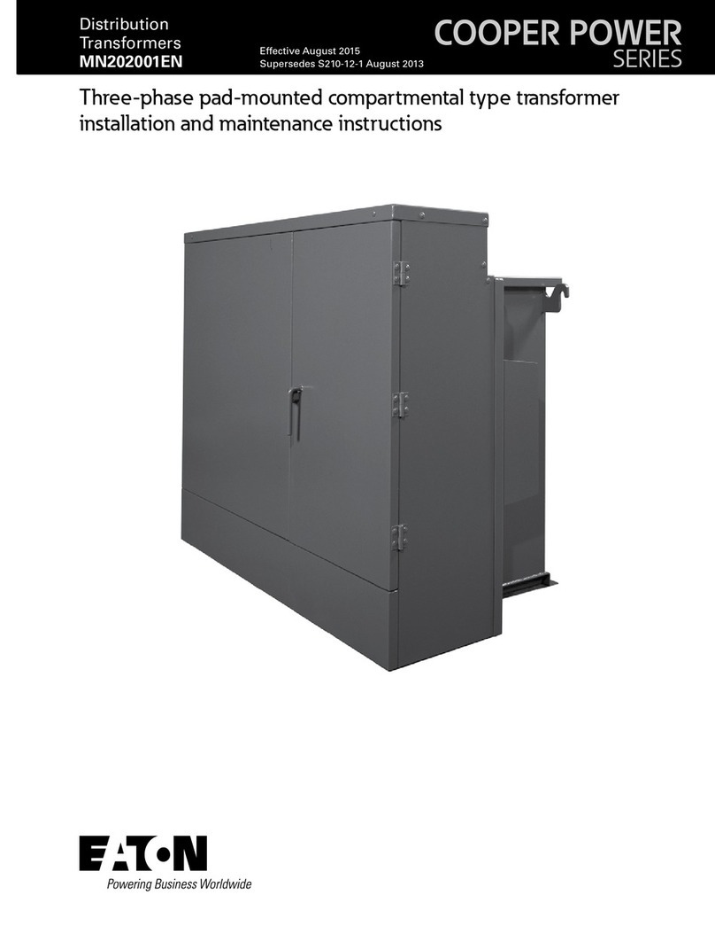 Eaton COOPER POWER SERIES Installation and maintenance instructions