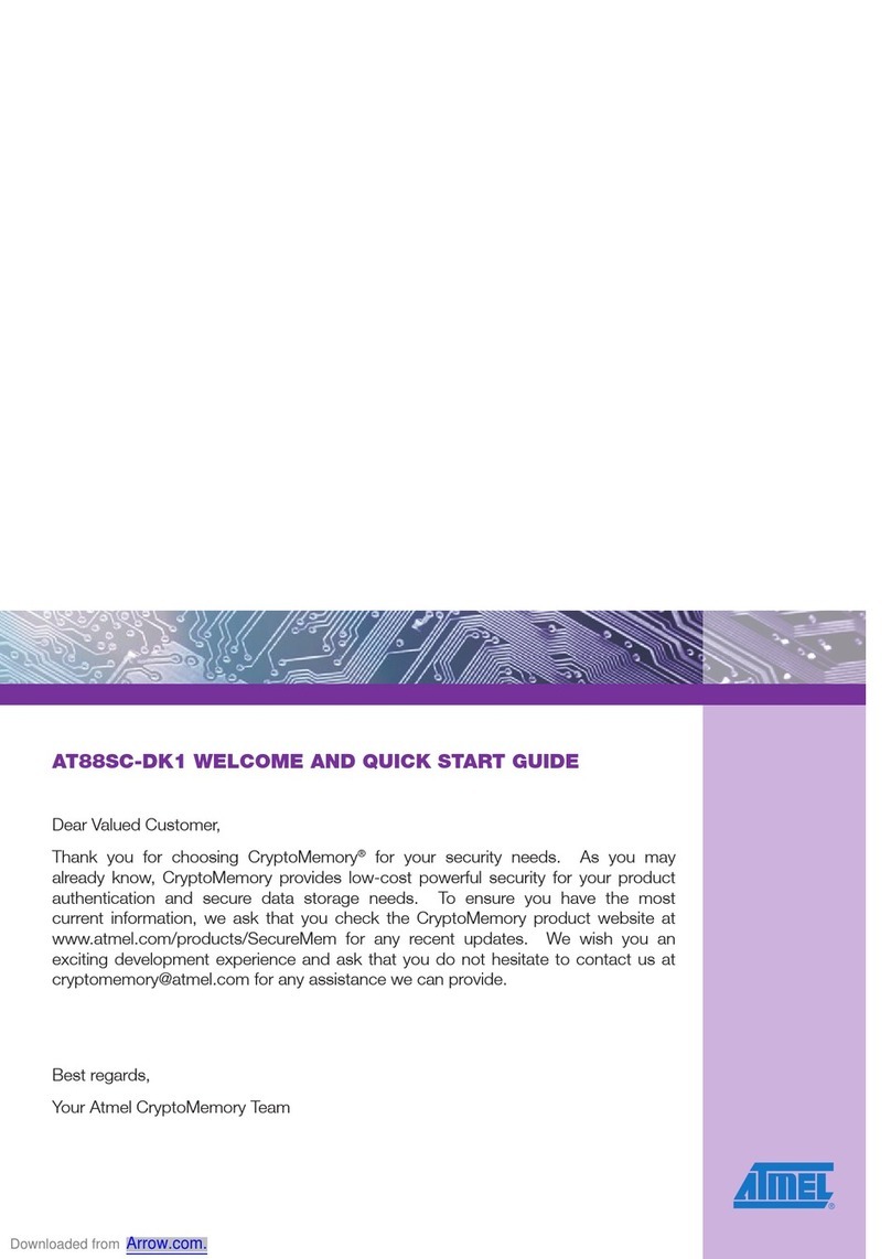 Atmel AT88SC-DK1 WELCOME AND QUICK START GUIDE Atmel AT88SC-DK1 WELCOME AND QUICK START GUIDE