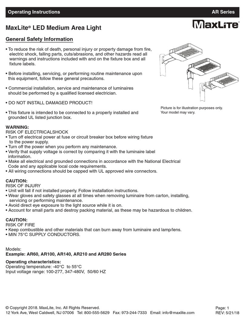 MaxLite AR Series User manual