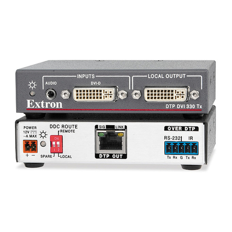 Extron electronics DTP DVI 330 User manual