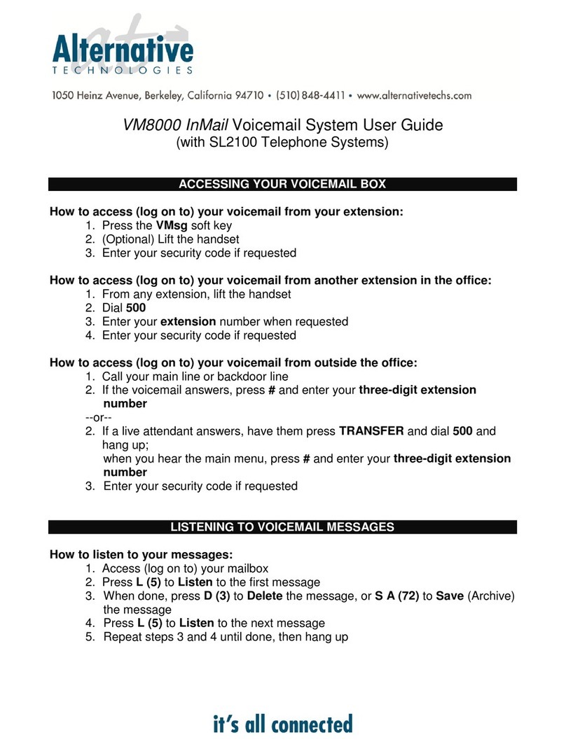 Alternative Technologies VM8000 user guide