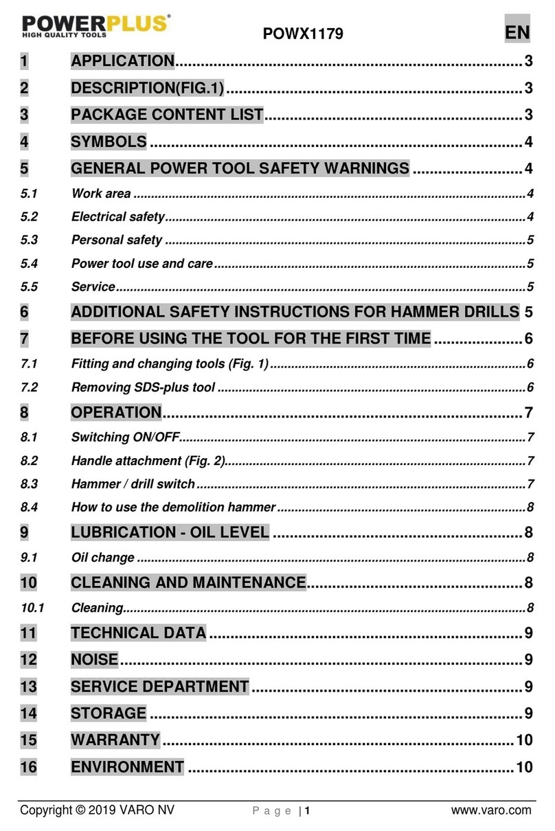POWER PIus POWX1179 quick start guide