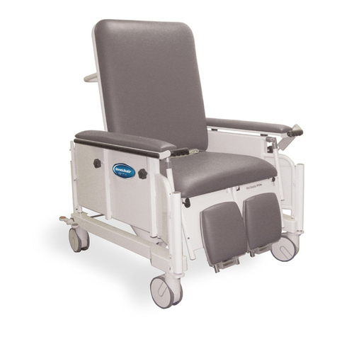 Winco S550 Bariatric Stretchair Operation manual