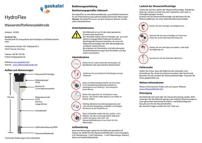 gaskatel HydroFlex operating instructions