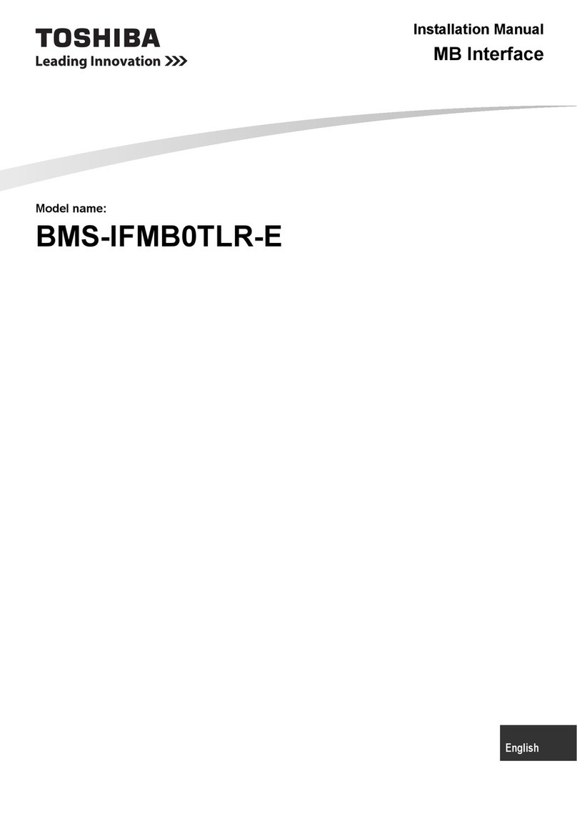 Toshiba BMS-IFMB0TLR-E User manual