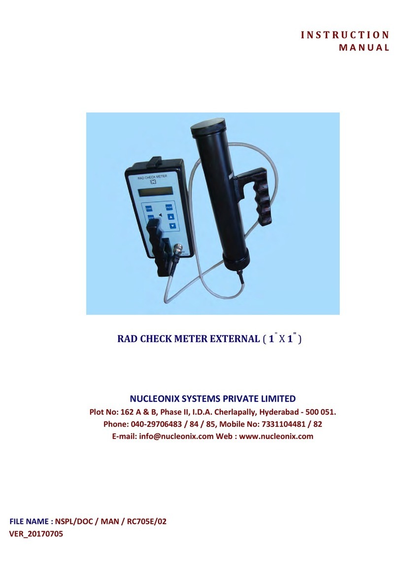 NUCLEONIX SYSTEMS RC 705E instruction manual
