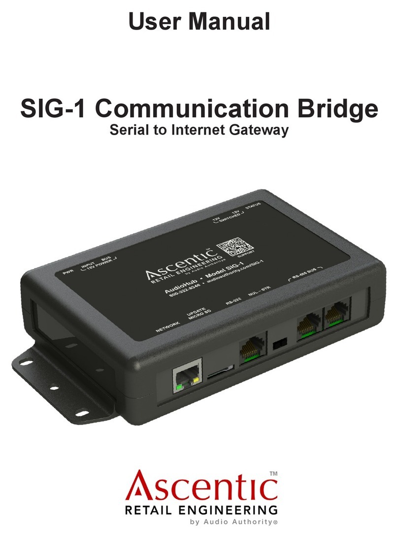 Audio Authority Ascentic SIG-1 user manual
