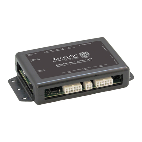 Audio Authority Ascentic HLS-71 Series User manual Audio Authority Ascentic HLS-71 Series User manual