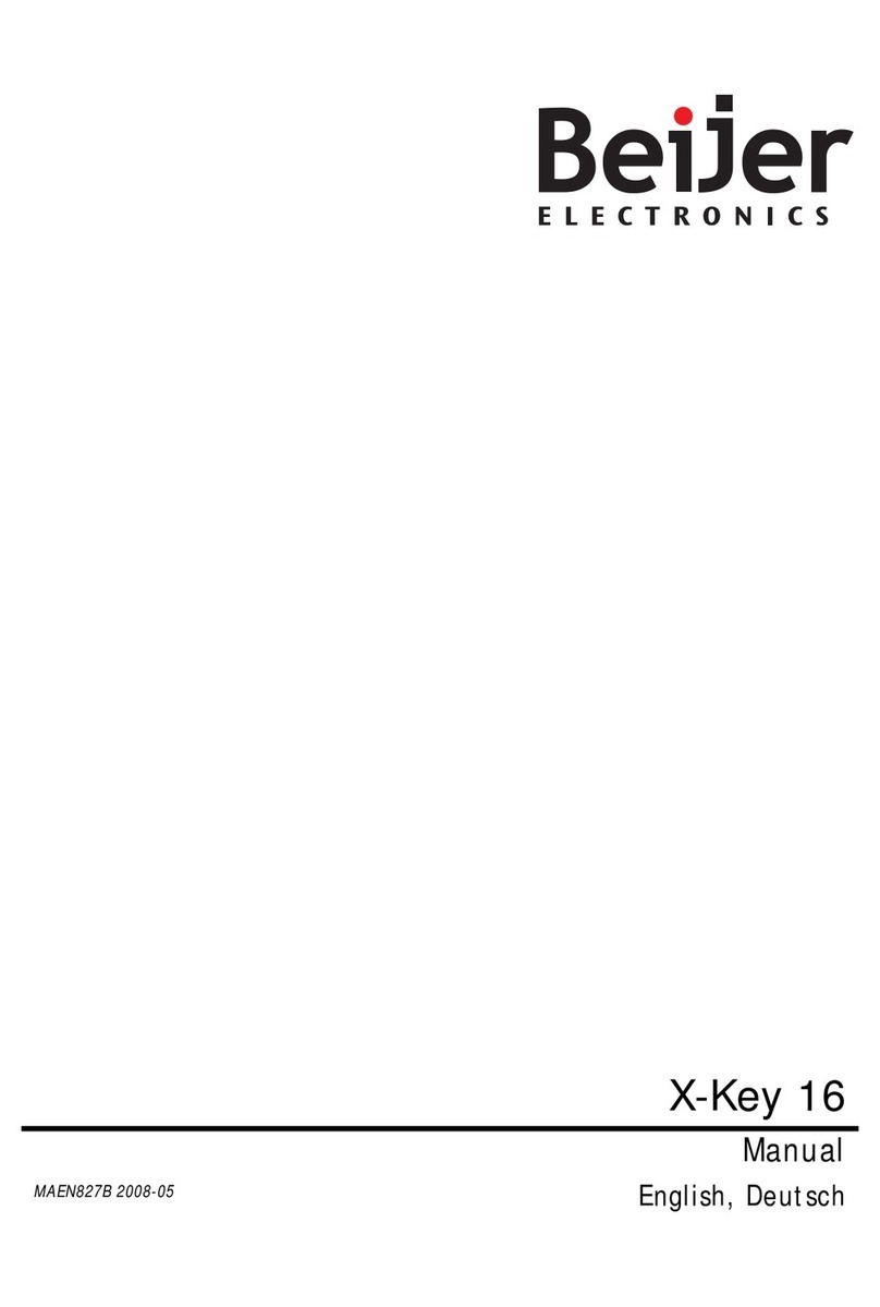 Beijer Electronics X-Key 16 User manual