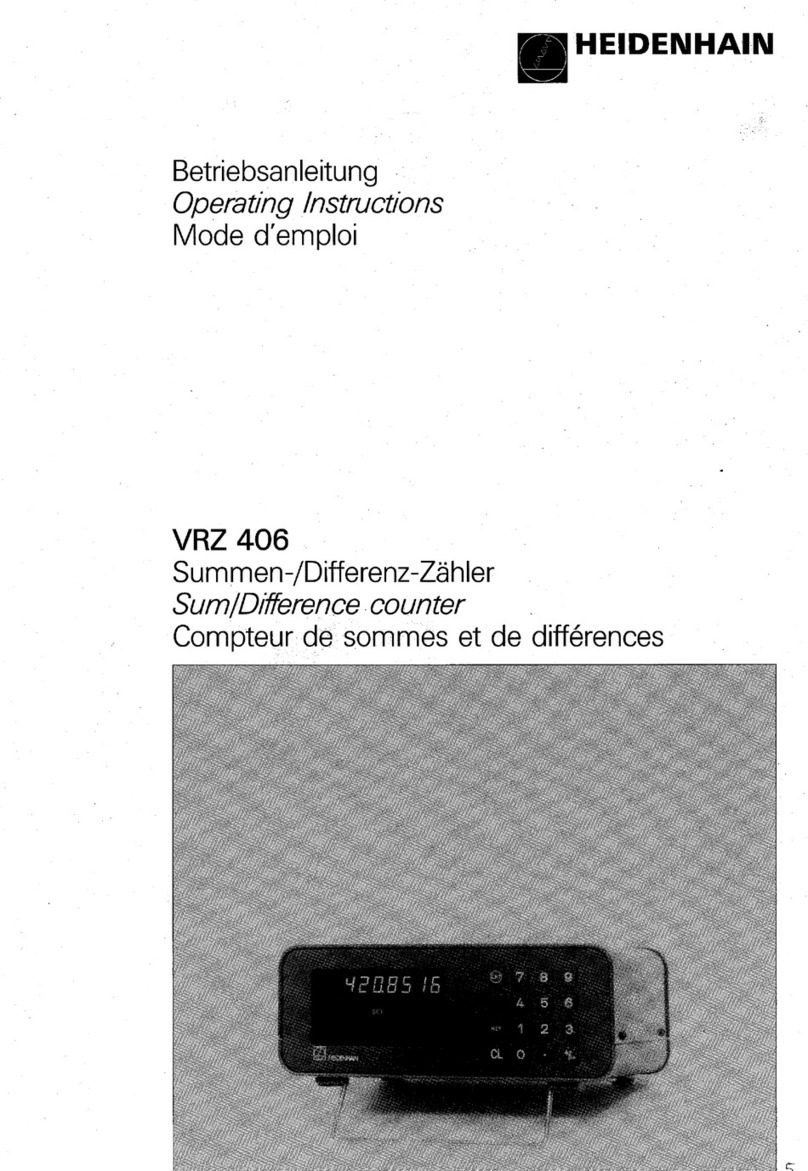 HEIDENHAIN VRZ 406 Operating lnstructions