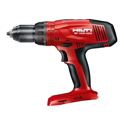 Hilti SF 10W-A22 manual