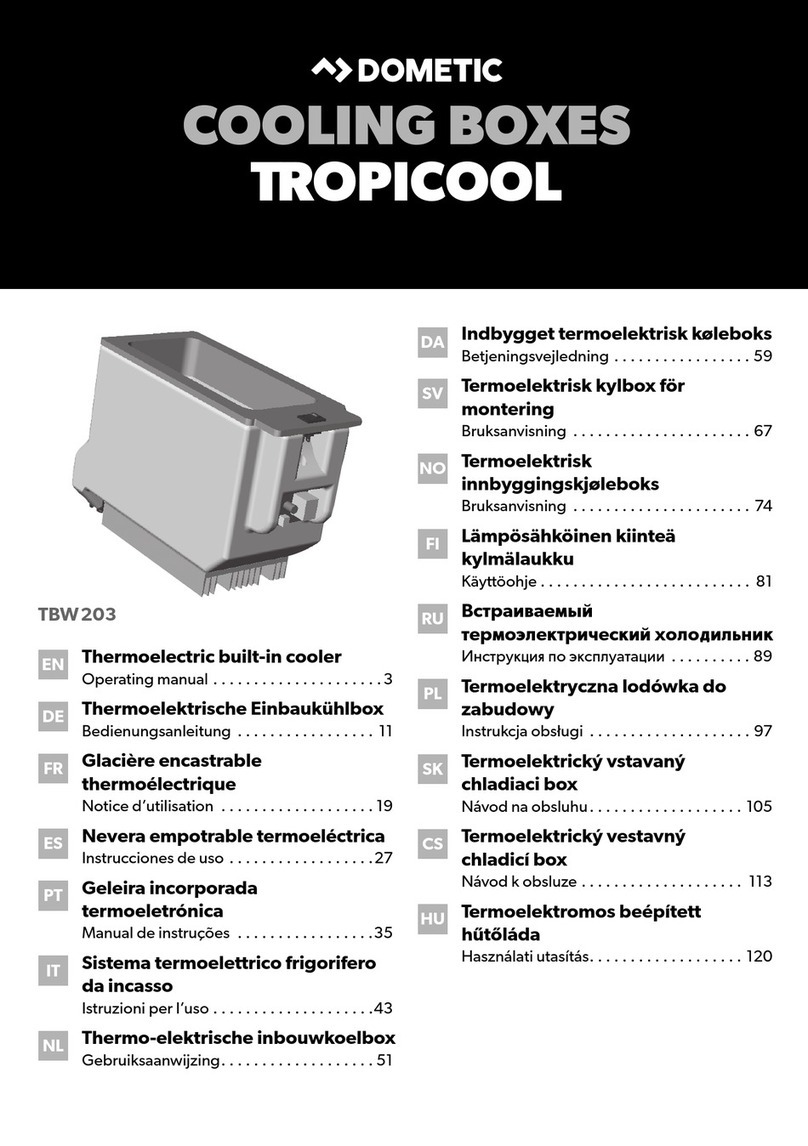 Dometic TBW203 User manual