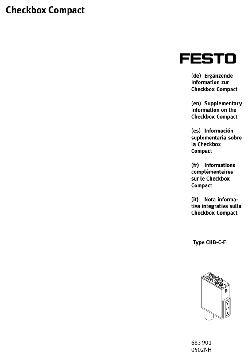 Festo Checkbox Compact CHB-C-F Supplementary information