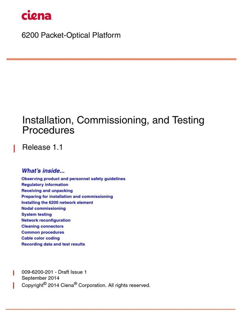 Ciena 6200 Installation, Commissioning, and Testing Procedures