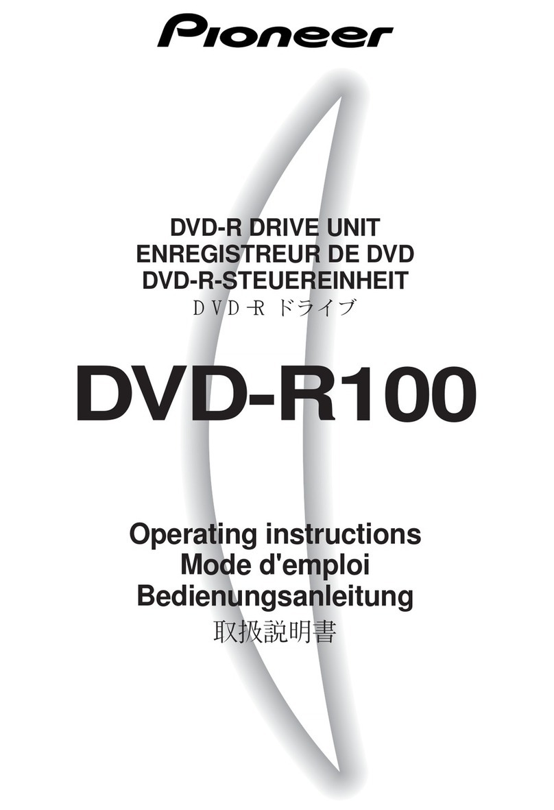 Pioneer DVD-R100 User manual Pioneer DVD-R100 User manual