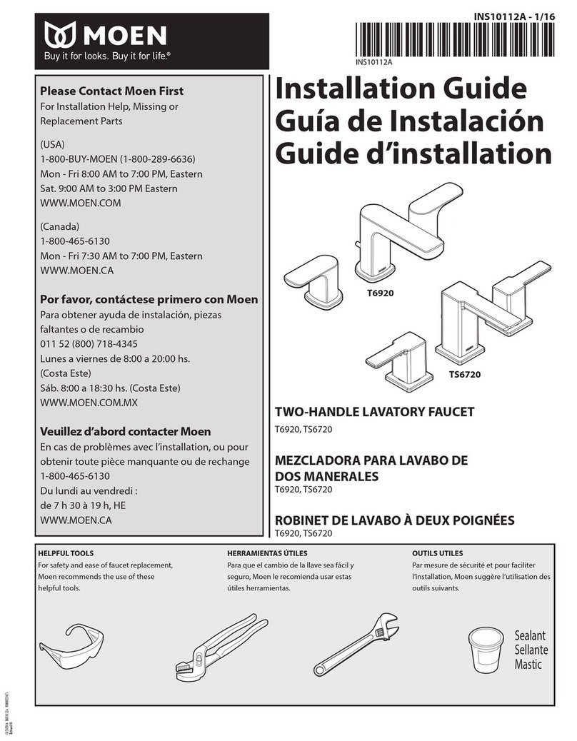 Moen T6920 User manual