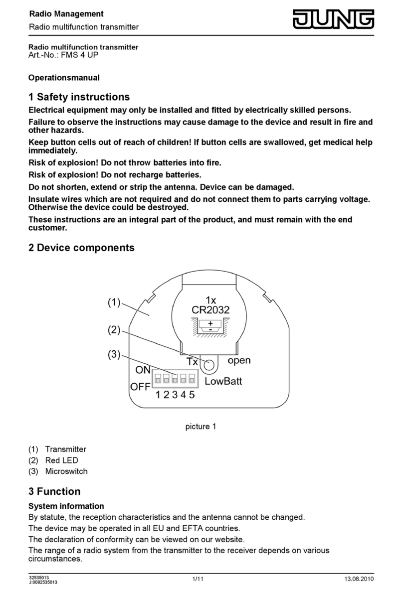Jung FMS 4 UP User manual