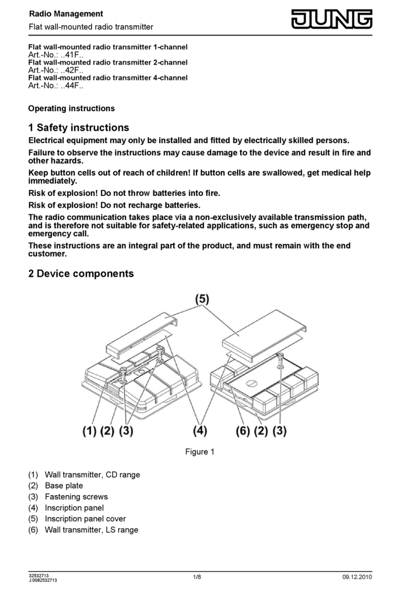 Jung 41F Series operating instructions