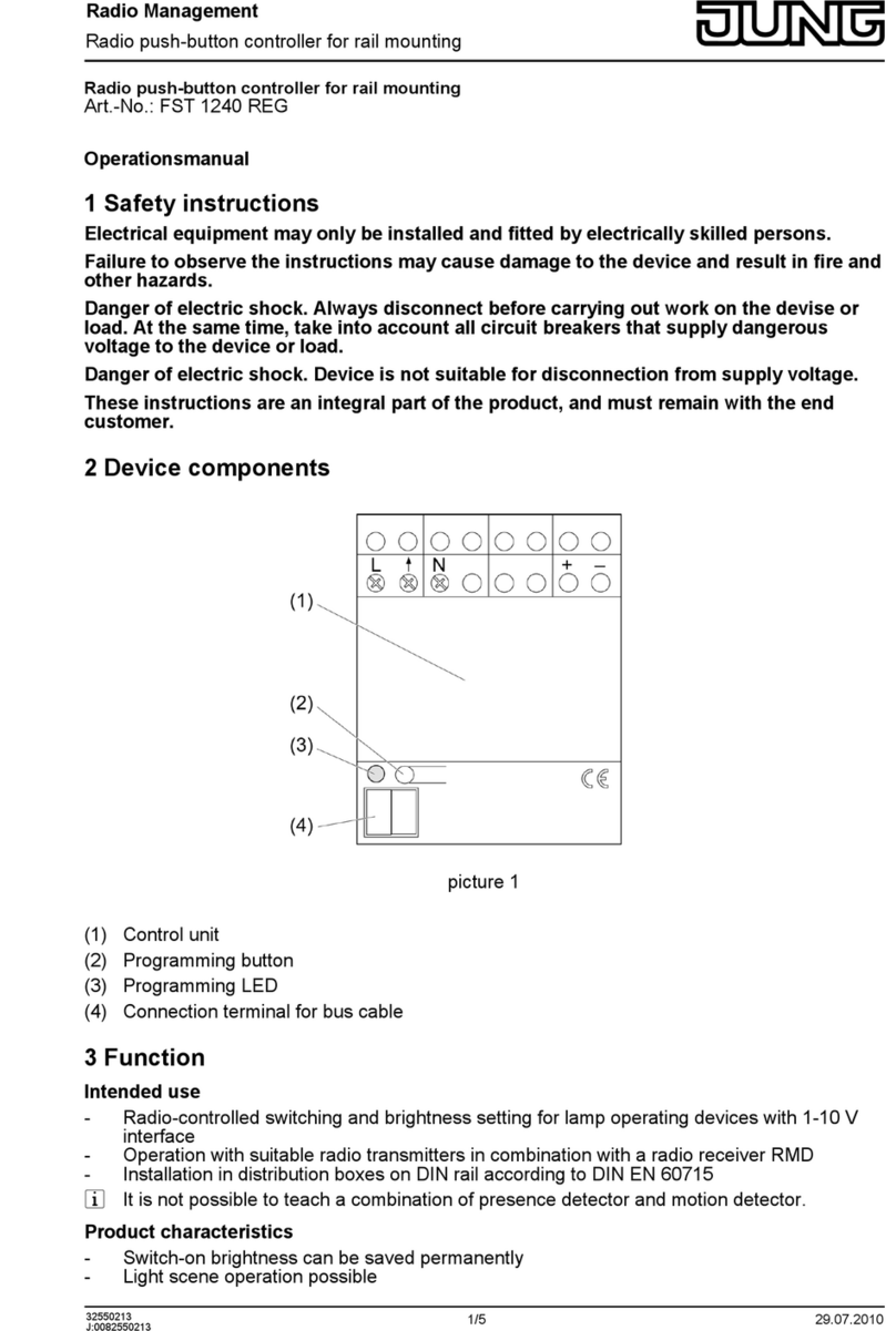Jung FST 1240 REG User manual