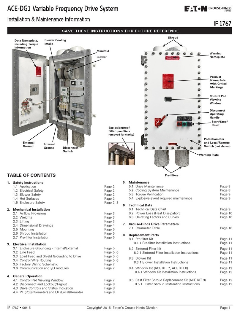 Eaton Crouse-hinds series Installation & maintenance information