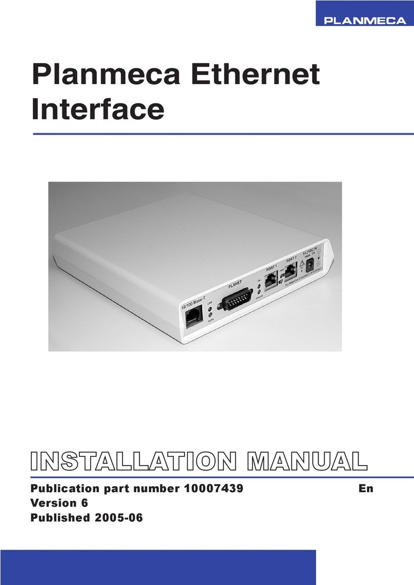 Planmeca Ethernet Interface installation manual