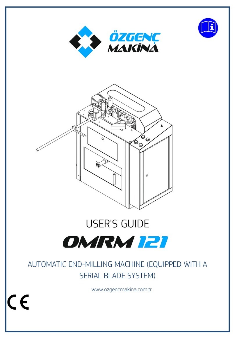 OZGENC MAKINA OMRM 121 User manual