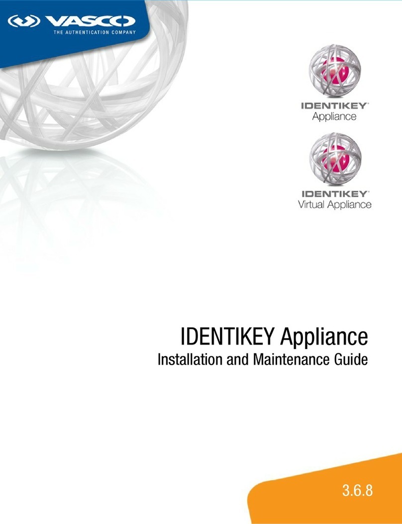Vasco IDENTIKEY AG-3 Series Installation and maintenance guide