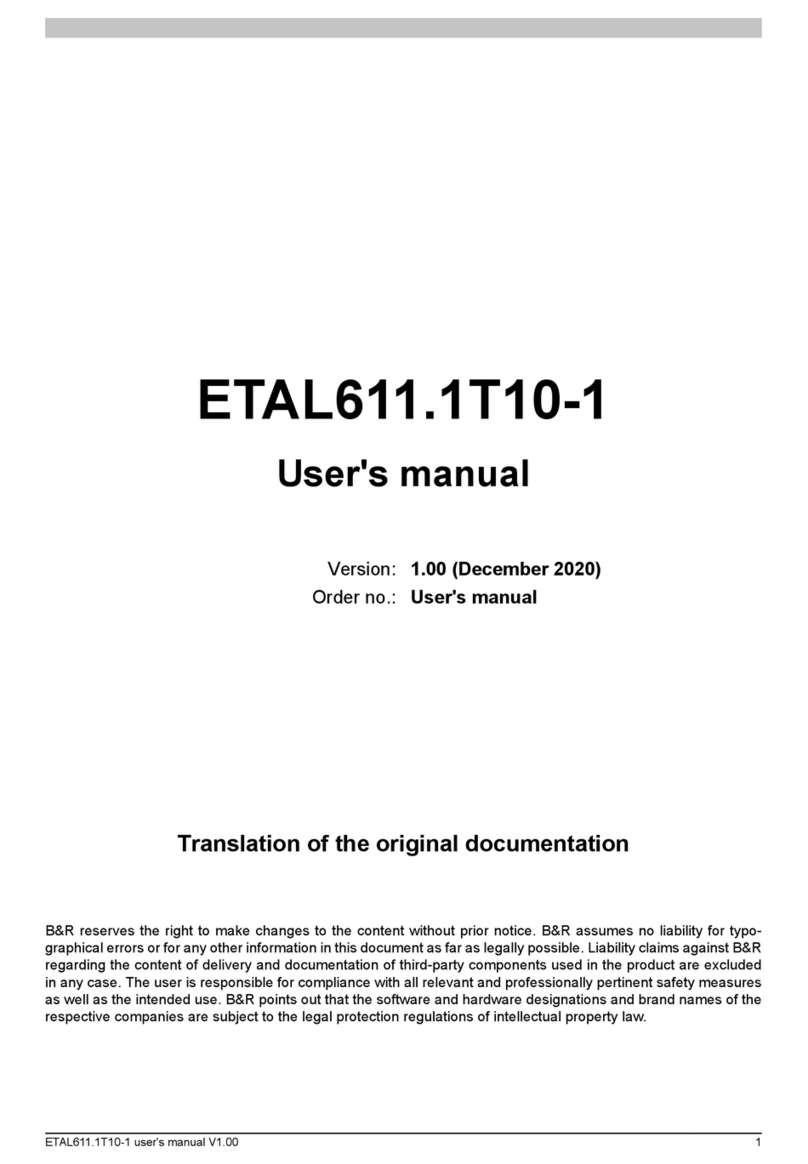 B&R ETAL611.1T10-1 user manual