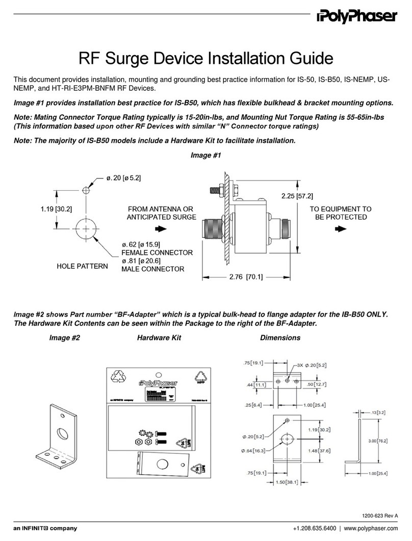 Infinite PolyPhaser IS-50 Series User manual